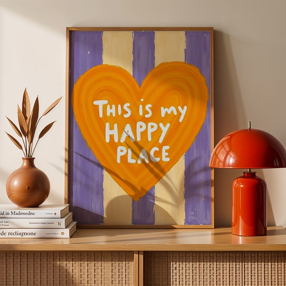 Home Decor Theme - Modern,Retro This Is My Happy Place