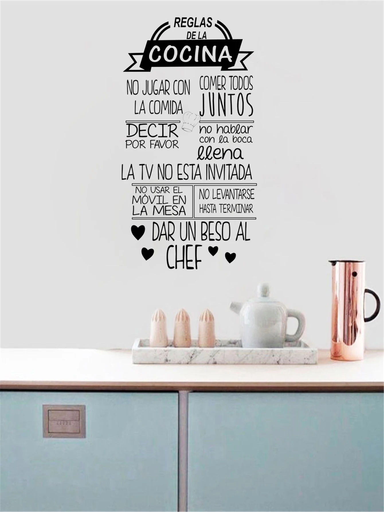 1 pc nice Reglas De La Cocina  - Home Decor Indonesia 评论和价格