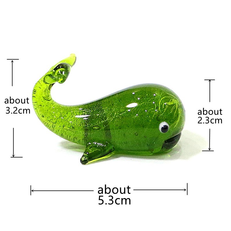Murano Glass Whale Miniature F - Home Decor Y2K 评论和价格