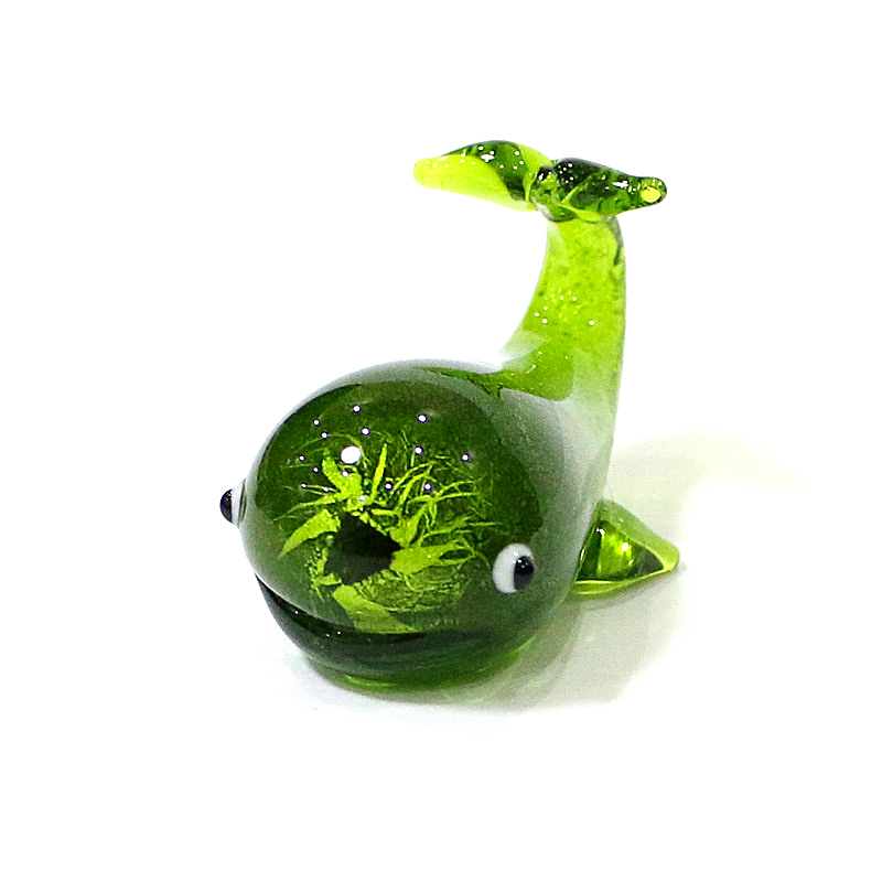 Murano Glass Whale Miniature F - Home Decor Y2K 评论和价格