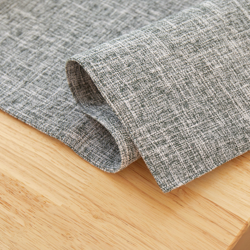New Thick Linen Solid Color Li - Linen Table Runner 评论和价格