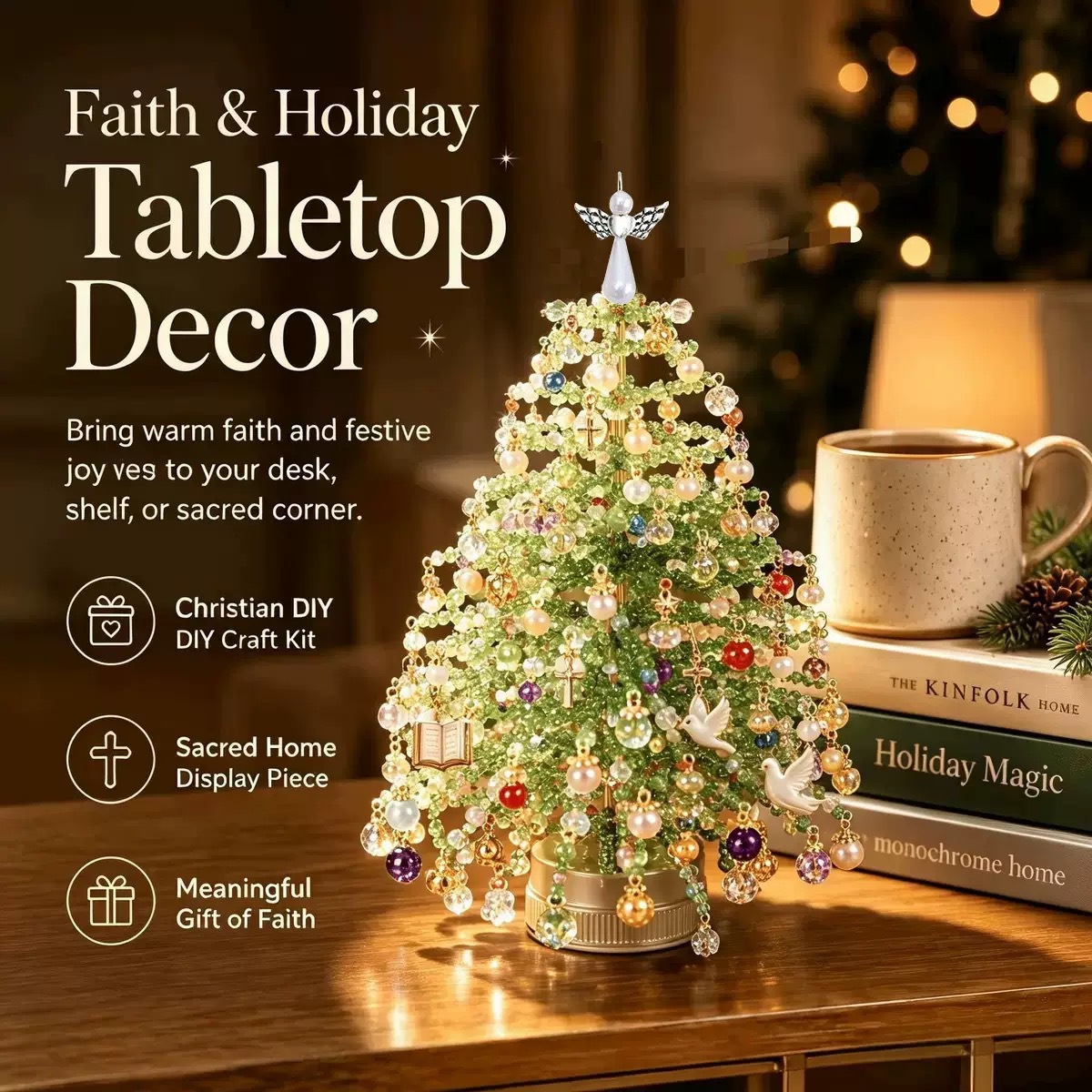 Multi‑Theme DIY Beaded Tree Cr - Home Decor Theme 评论和价格