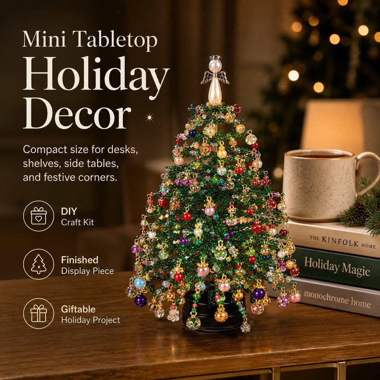 Multi‑Theme DIY Beaded Tree Cr - Home Decor Theme 评论和价格