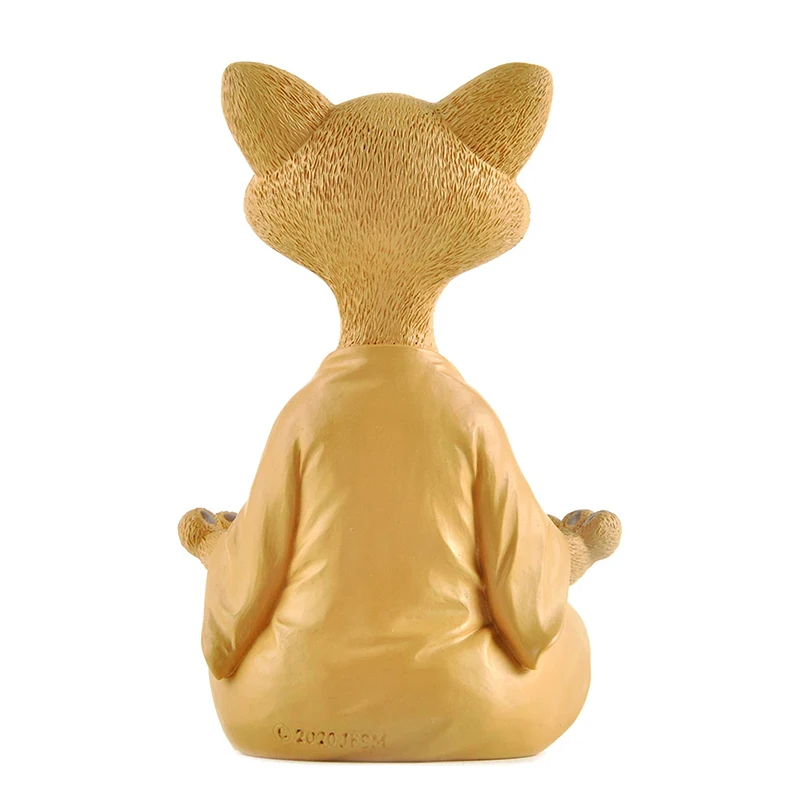 Meditation Cat Sculpture Garde - Home Decor Za 评论和价格