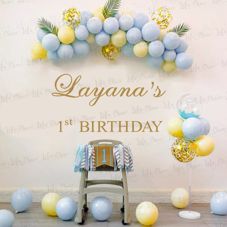Birthday Party Vinyl Wall Deca - Home Decor Indonesia 评论和价格