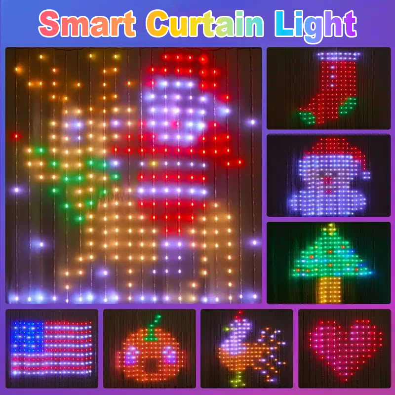 1/2PCS 400LEDs Smart Curtain L - Home Decor Free App 评论和价格