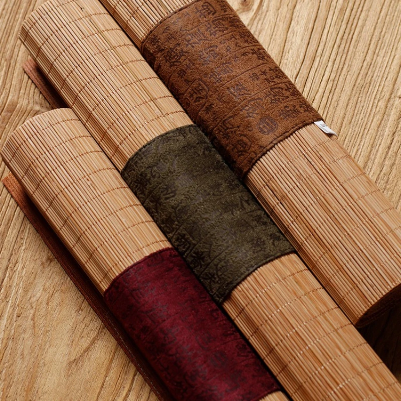 Fabric Bamboo Tea Mat Linen Ze - Linen Table Runner 评论和价格