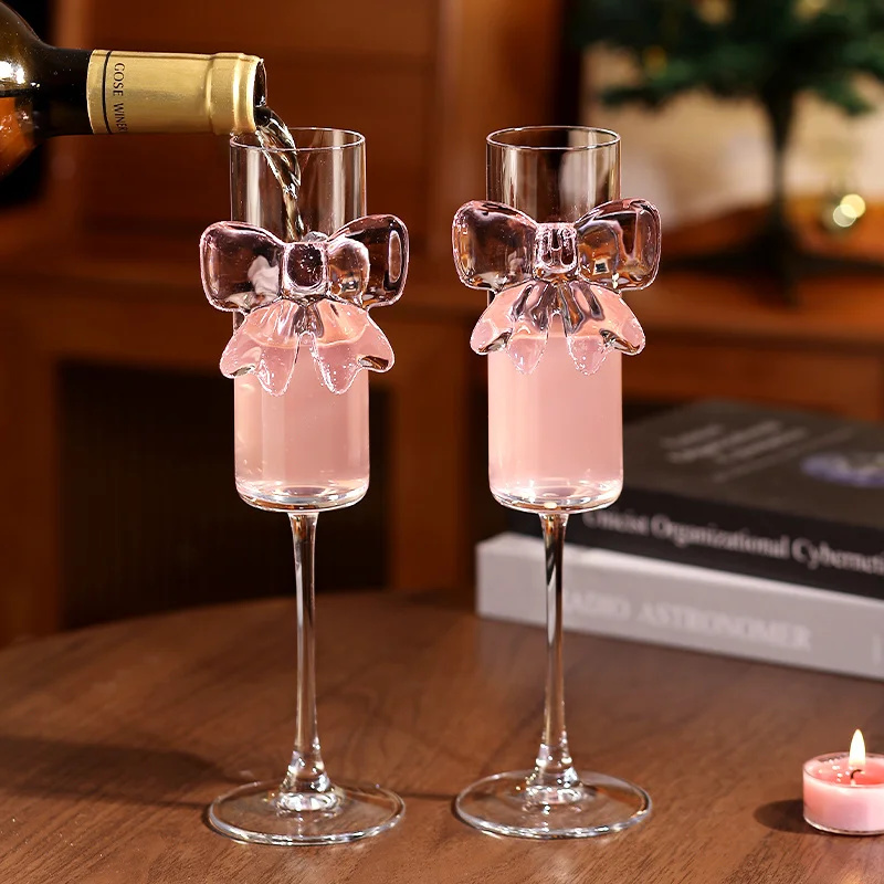 Wedding Bow Y2K Wine Glasses C - Home Decor Y2K 评论和价格