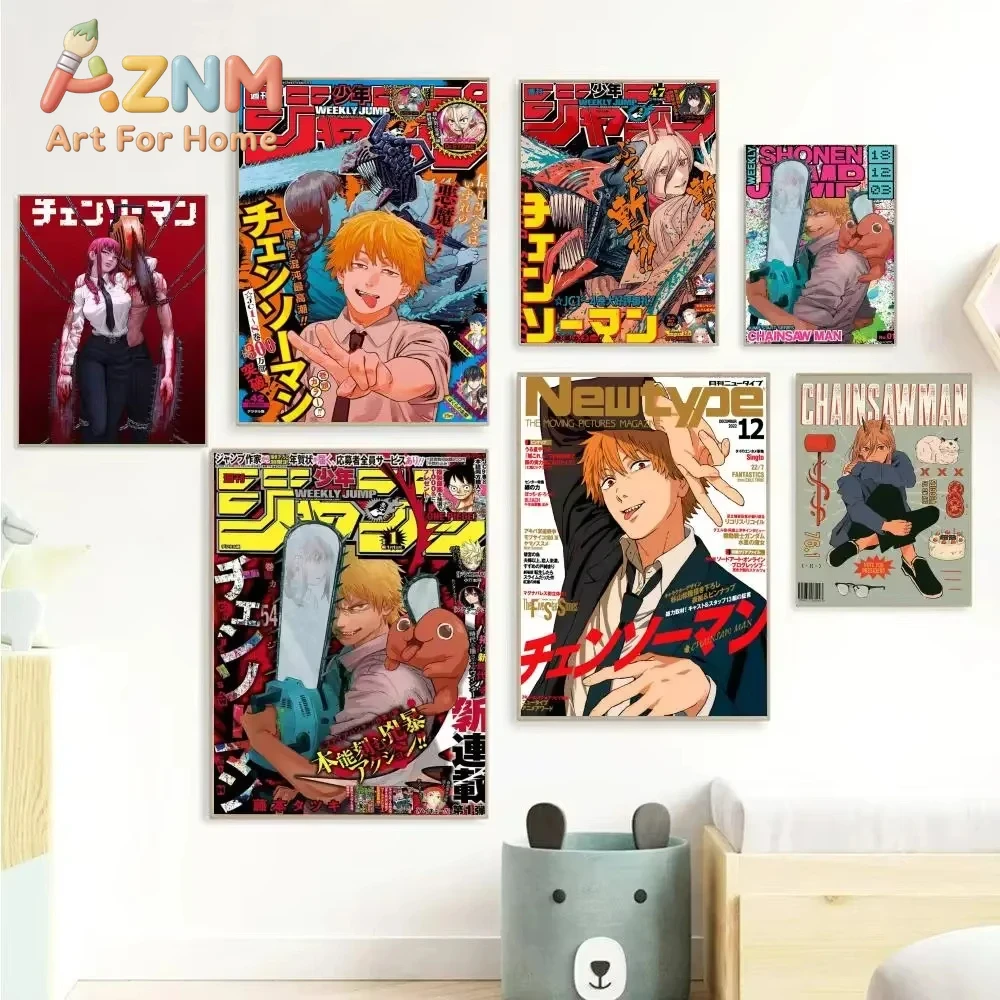 AZNM Chainsaw Man Anime Canvas - Home Decor Magazine 评论和价格