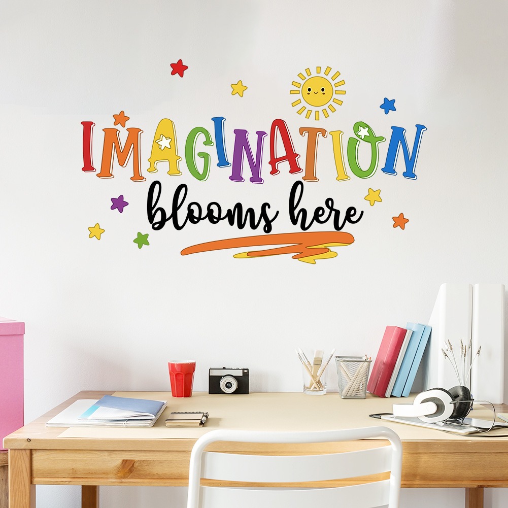 Colorful English phrase wall s - Home Decor Indonesia 评论和价格
