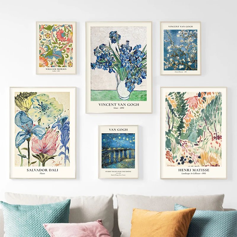 Van Gogh Star Vase Series Wall - Home Decor Za 评论和价格