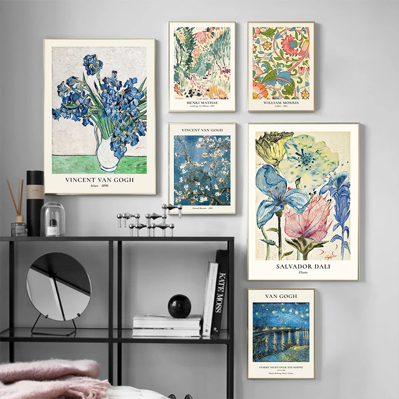 Van Gogh Star Vase Series Wall - Home Decor Za 评论和价格