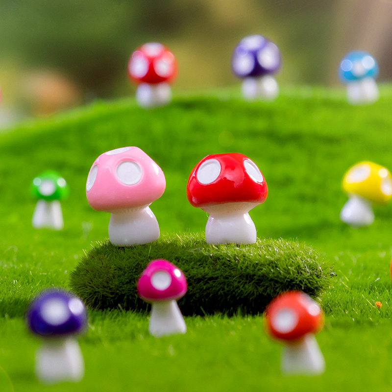 20pcs Mini Mushroom Resin Figu - Home Decor Za 评论和价格