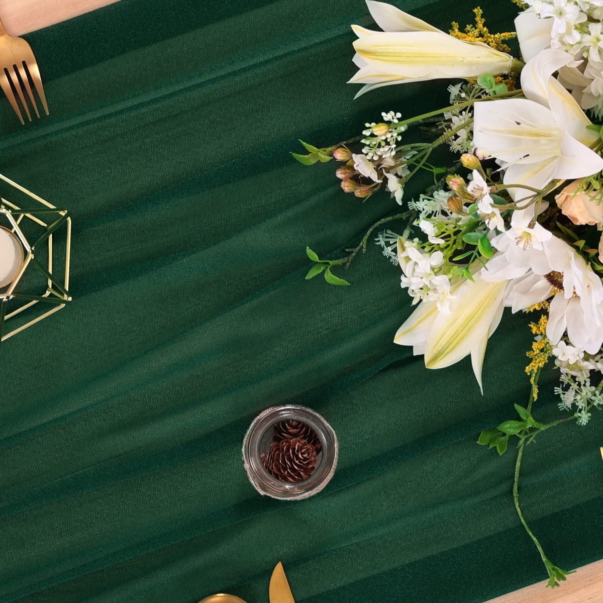 Chiffon Table Runner Nude Shee - Linen Table Runner 评论和价格