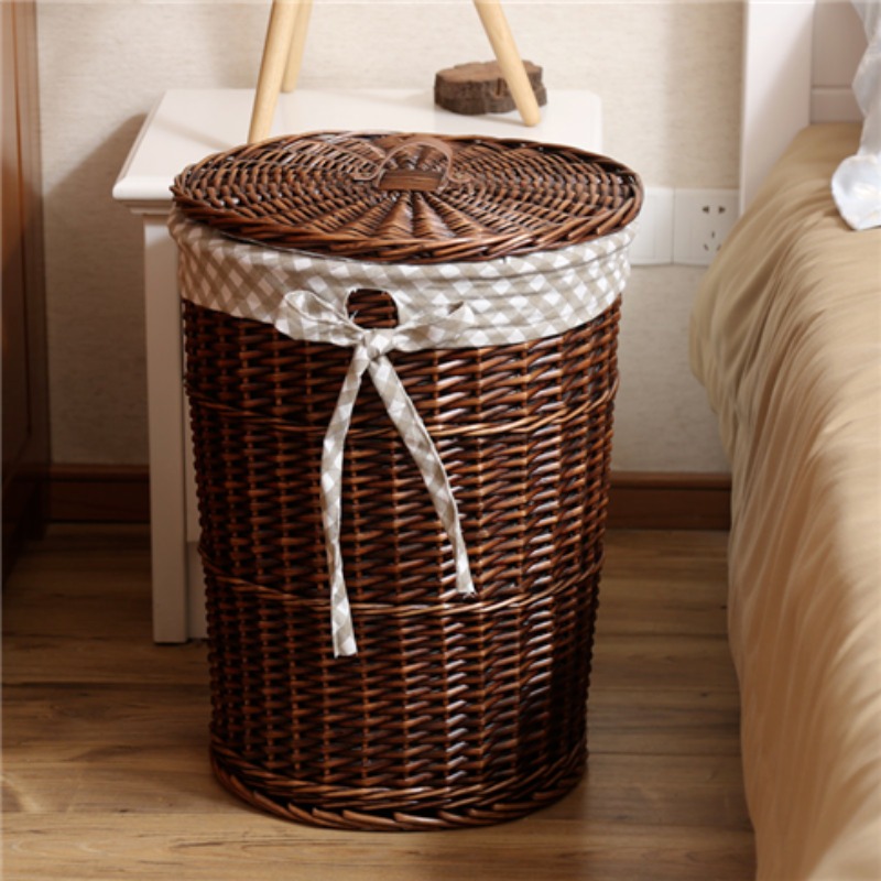 Vintage Style Rattan Woven Dir - Rattan Plant Basket 评论和价格