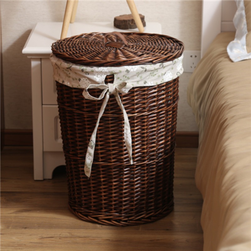 Vintage Style Rattan Woven Dir - Rattan Plant Basket 评论和价格