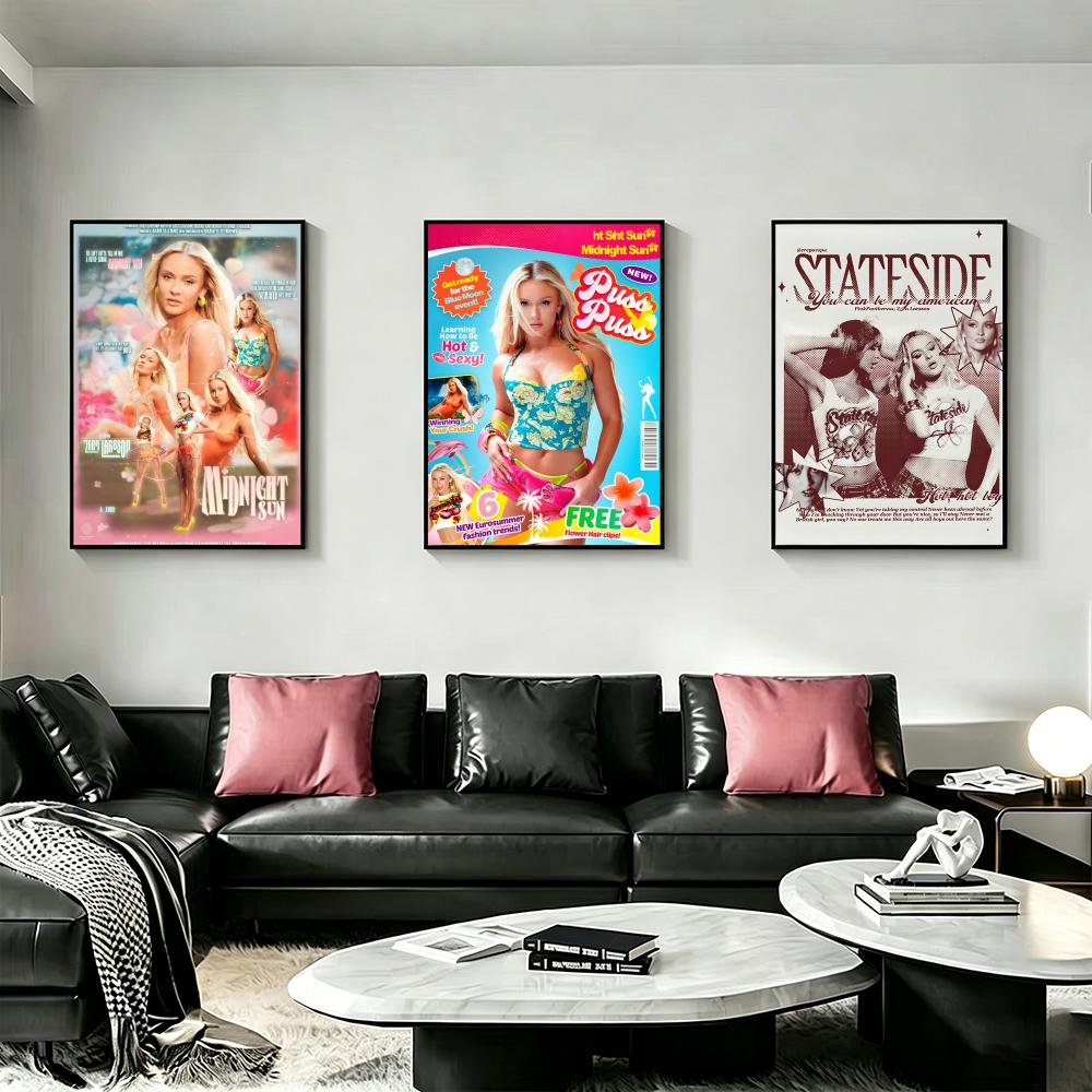 Singer Z-Zara L-Larsson Poster - Home Decor Za 评论和价格