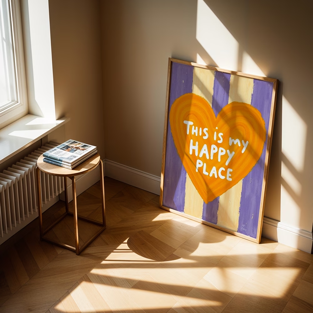 Modern,Retro This Is My Happy  - Home Decor Theme 评论和价格
