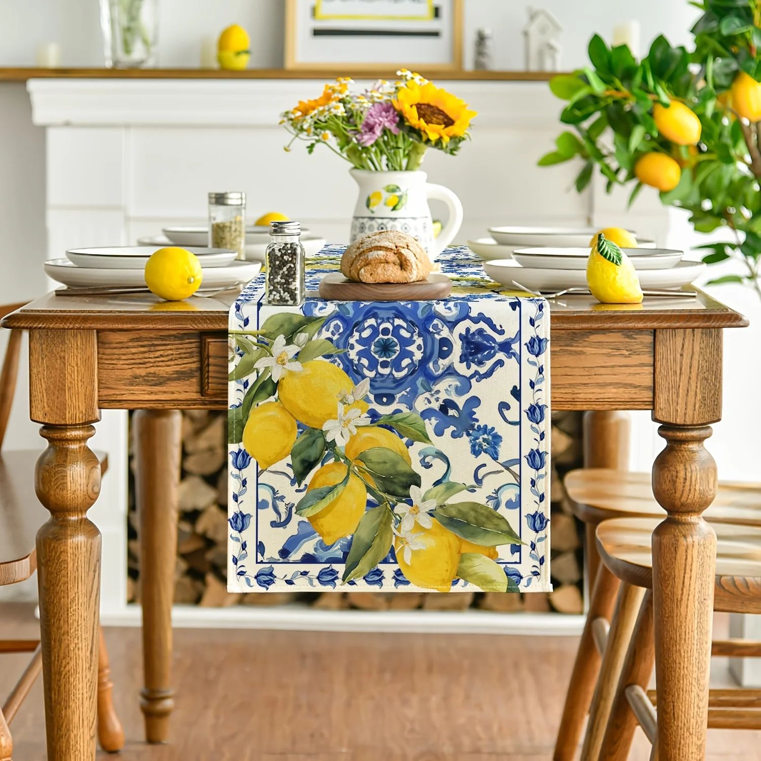 VIKAMA Farmhouse Table Runner  - Linen Table Runner 评论和价格