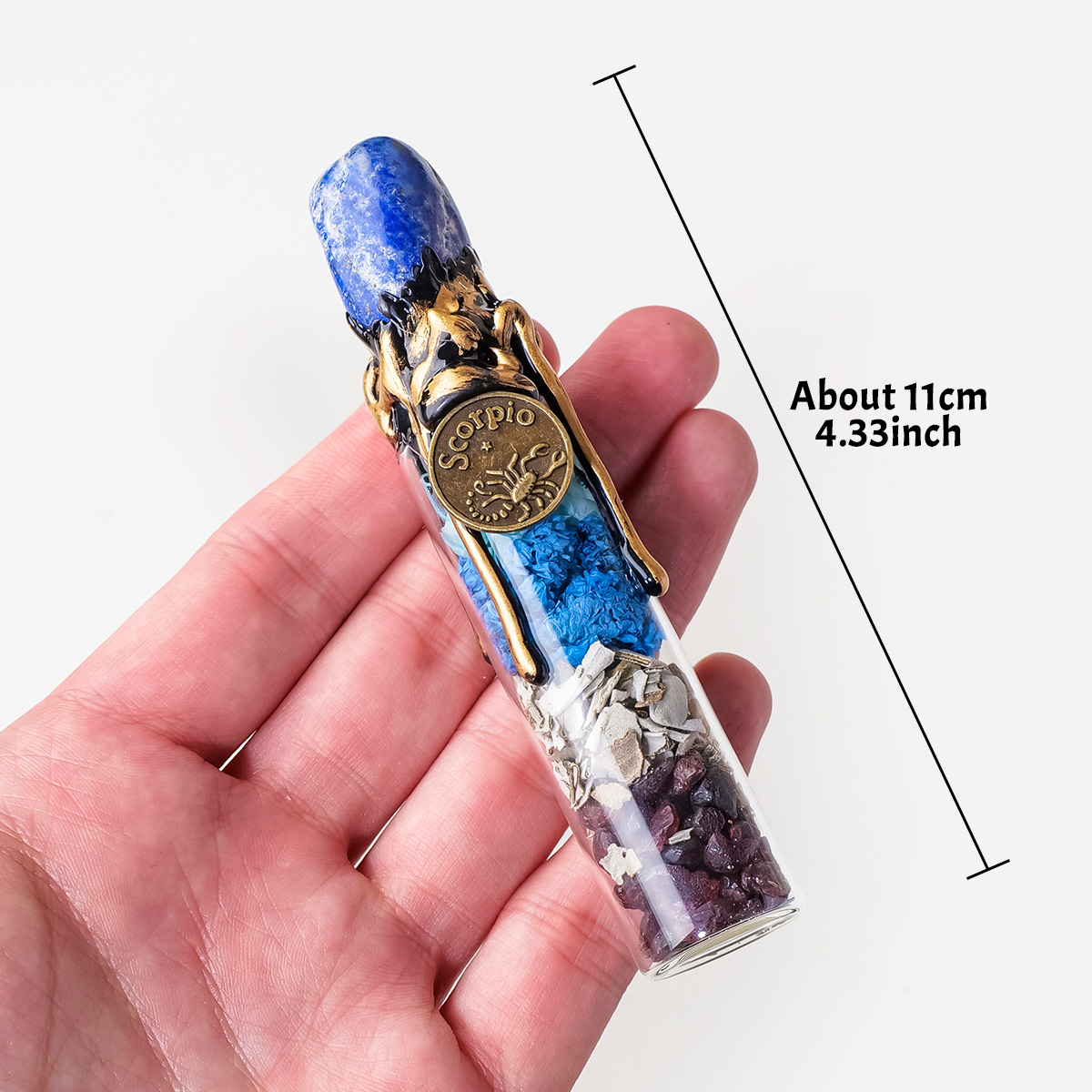 1PC Natural Crystal Zodiac Wis - Home Decor Y2K 评论和价格
