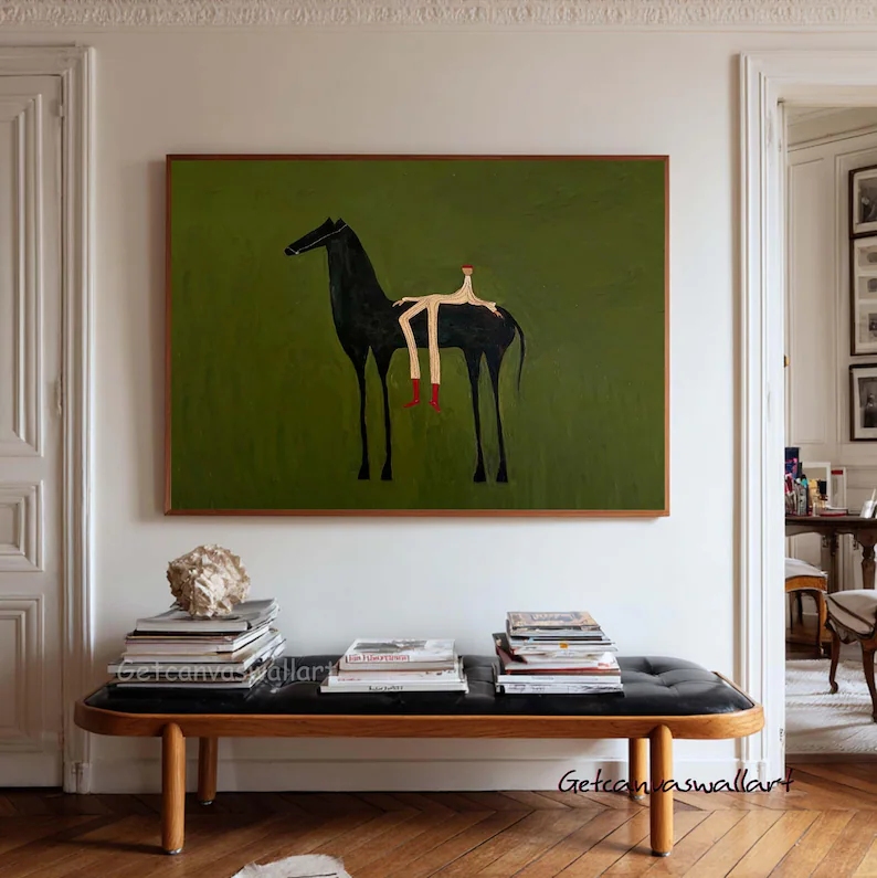 Modern Abstract Western Horse  - Home Decor Theme 评论和价格