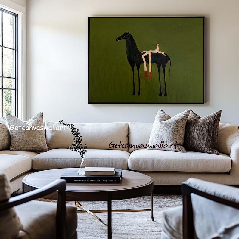 Modern Abstract Western Horse  - Home Decor Theme 评论和价格
