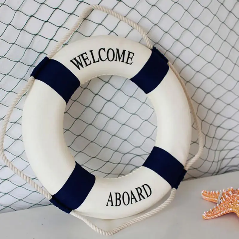 Nautical Life Ring Buoy Welcom - Home Decor Za 评论和价格