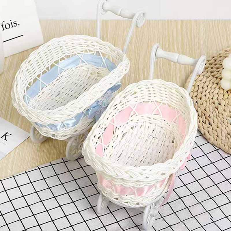 1Pcs Basket Baby Cart Stroller - Rattan Plant Basket 评论和价格