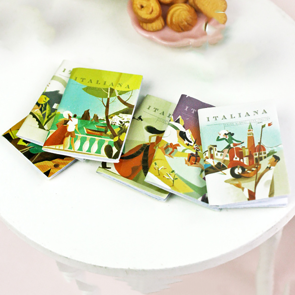 6Pcs 1/12 Dollhouse Miniature  - Home Decor Magazine 评论和价格